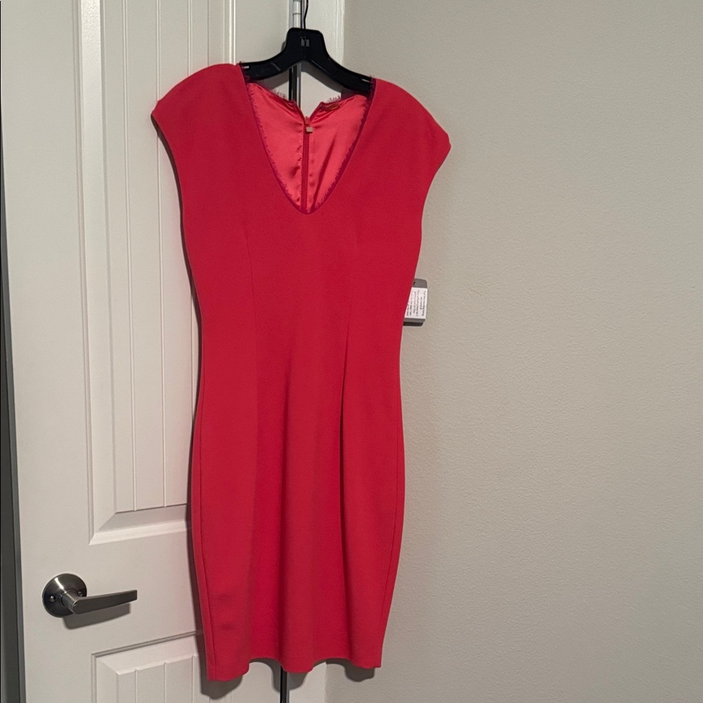 Elegant Coral Women's Dress